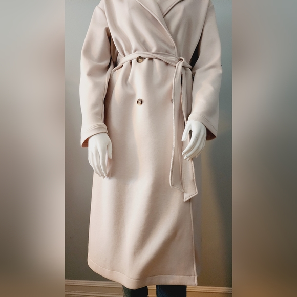 [X & 3X] NWT DEX Plus Trenchcoat in Bone - Picture 10 of 13